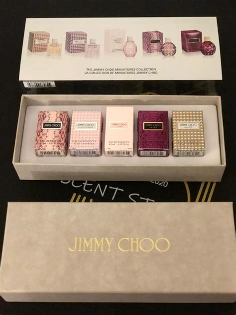 jimmy choo miniature perfume set.